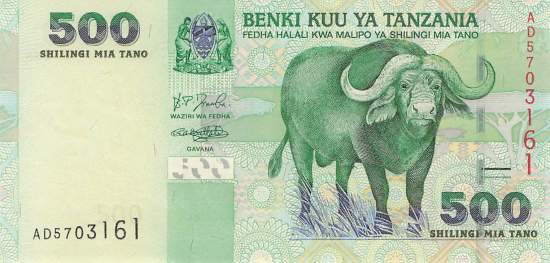 500 Schillings Tansania P.35 2003